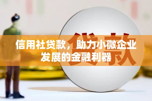 麻涌信用社贷款，助力小微企业发展的金融利器